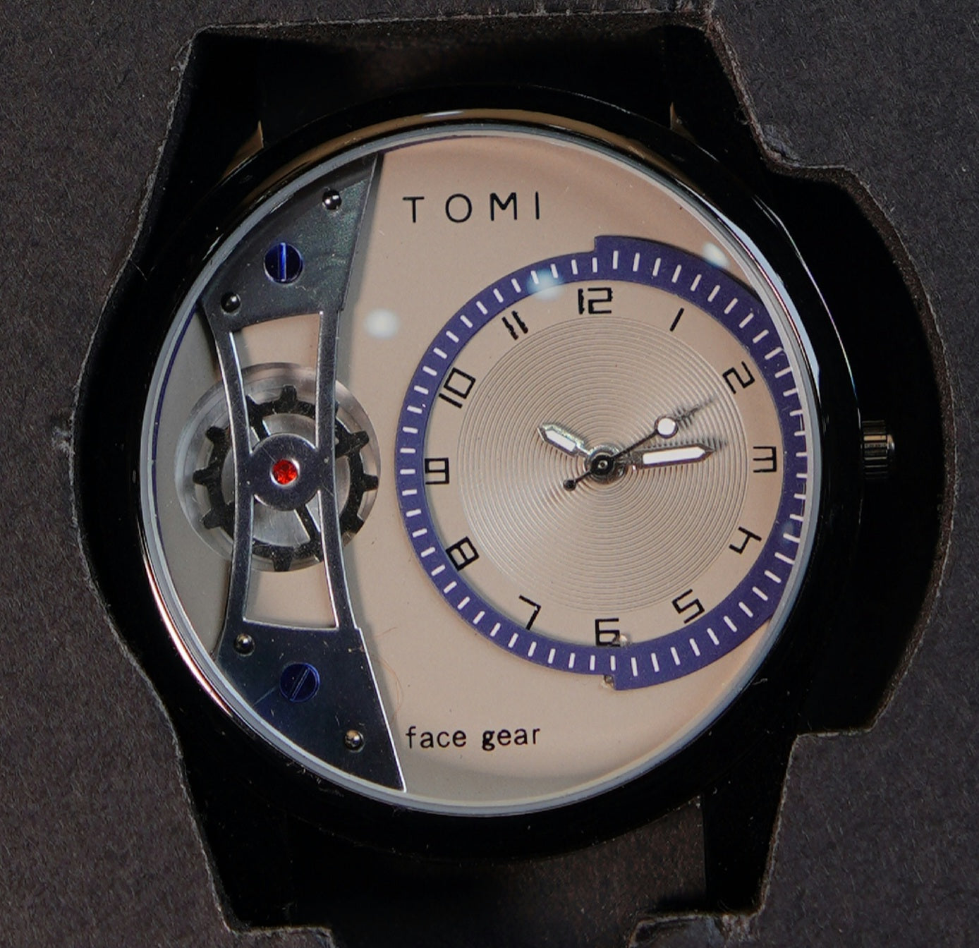 Tomi Face Gear Dual Strap Watch